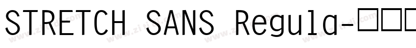 STRETCH SANS Regula字体转换